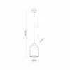 Cheap TK Lighting Suspension en verre Satipo, à 1 lampe, ambrée