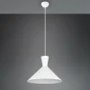 Discount Reality Leuchten Suspension Enzo, à une lampe, Ø 35 cm, blanche
