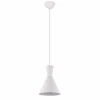 Discount Reality Leuchten Suspension Enzo, à une lampe, Ø 20 cm, blanche