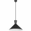 Best Sale Reality Leuchten Suspension Enzo, à une lampe, Ø 35 cm, noire