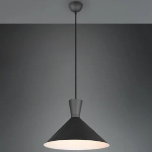 Best Sale Reality Leuchten Suspension Enzo, à une lampe, Ø 35 cm, noire