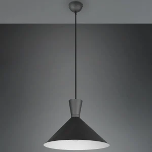 Best Sale Reality Leuchten Suspension Enzo, à une lampe, Ø 35 cm, noire