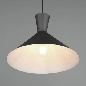 Best Sale Reality Leuchten Suspension Enzo, à une lampe, Ø 35 cm, noire