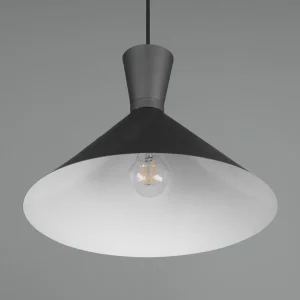 Best Sale Reality Leuchten Suspension Enzo, à une lampe, Ø 35 cm, noire
