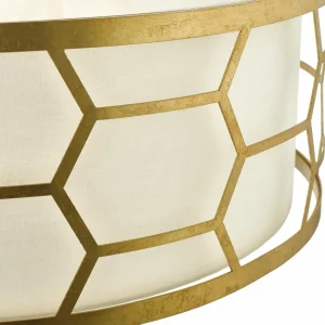 Best där lighting Suspension Epstein dorée ivoire, Ø 64cm