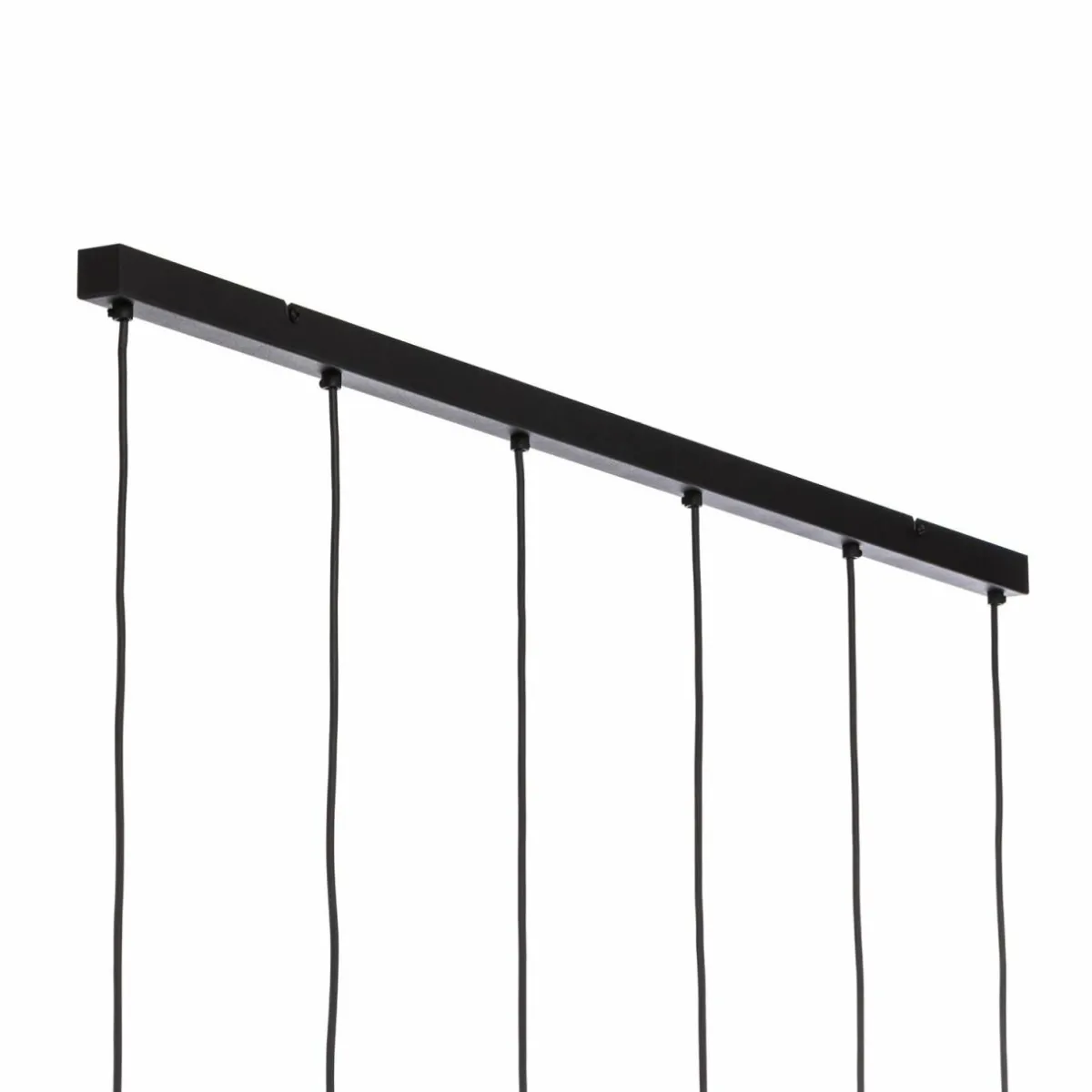 Store TK Lighting Suspension Esme, verre, multicolore, à 6 lampes, linéaire