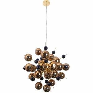 Fashion Näve Suspension Explosion avec sphères dorées