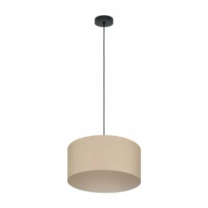 Discount EGLO Suspension Feniglia avec abat-jour en lin naturel