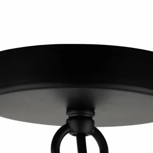New Searchlight Suspension Fishnet noire en métal Ø 45 cm
