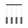 Outlet Freelight Suspension Forato, longueur 120 cm, brun, 4 lampes, métal