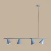 Shop ALDEX Suspension Form 4, métal, cône, à 4 lampes, bleu clair
