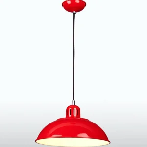 Cheap Elstead Suspension Franklin rouge au design rétro