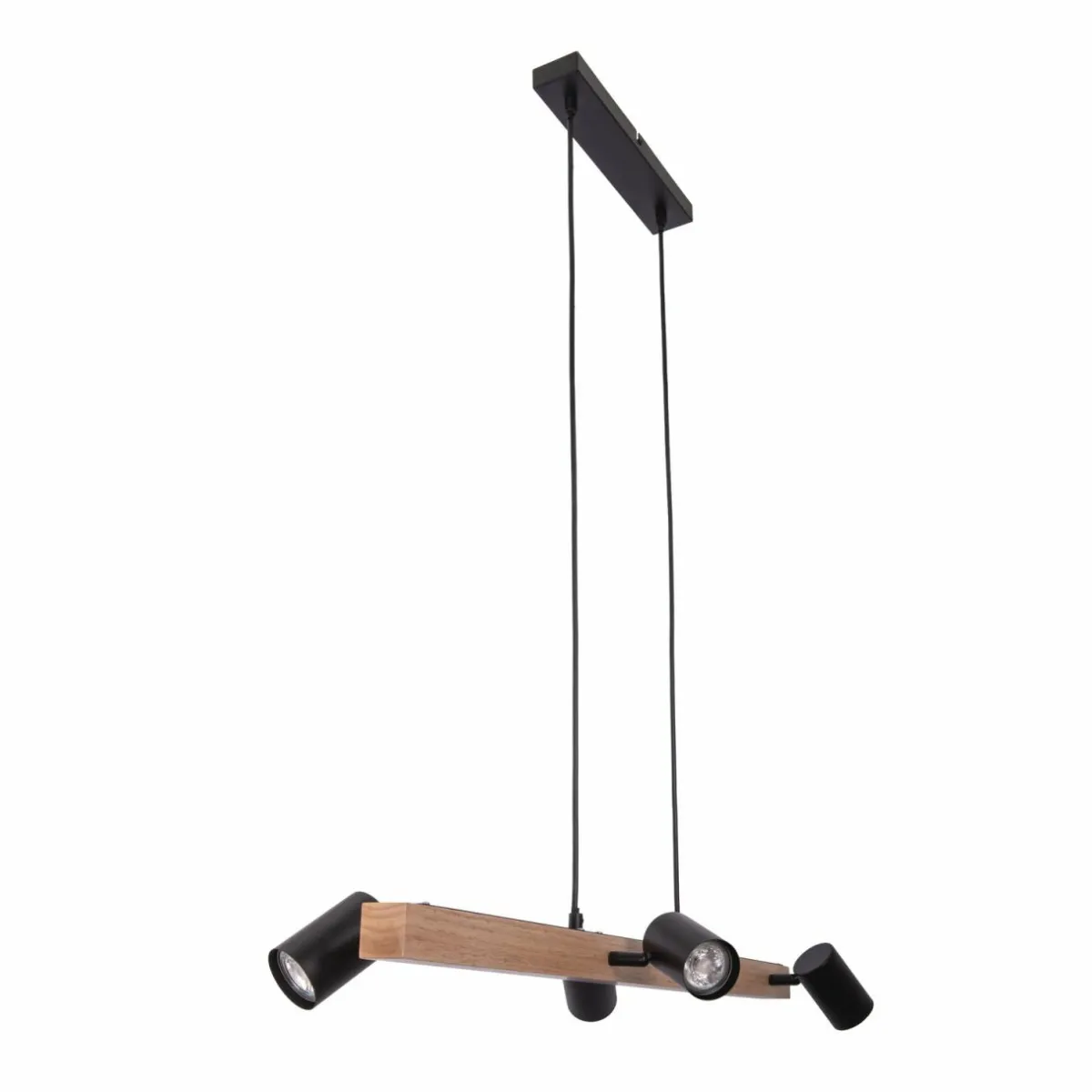 suspension_frida_avec__spots_noirebois_clair_0.webp Fashion Näve Suspension Frida avec 4 spots, noire/bois clair