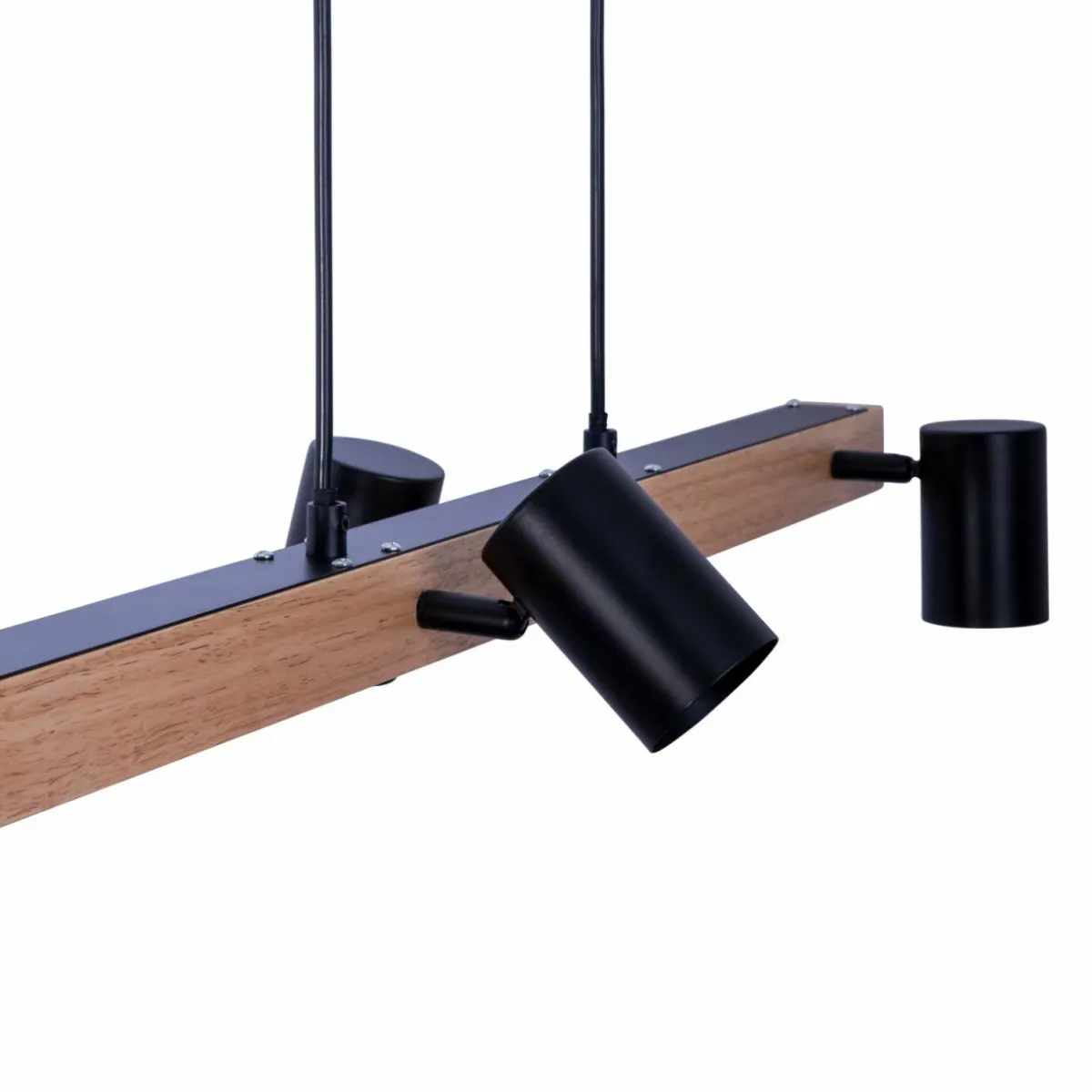 suspension_frida_avec__spots_noirebois_clair_4.webp Fashion Näve Suspension Frida avec 4 spots, noire/bois clair