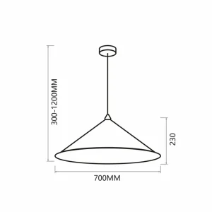 Discount Eko-Light Suspension Fuji, fibre composite, noir/doré, Ø 70 cm