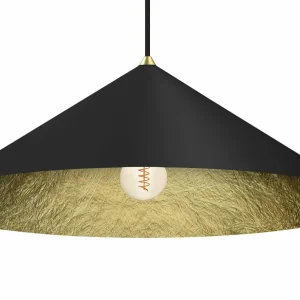 Discount Eko-Light Suspension Fuji, fibre composite, noir/doré, Ø 70 cm