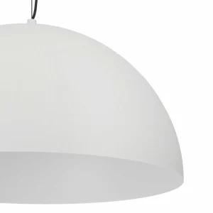 New EGLO Suspension Gaetano 1, Ø 53 cm, gris/blanc, acier