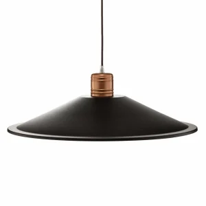 New Nowodvorski Lighting Suspension Garret I en brun foncé/cuivré Ø 50 cm