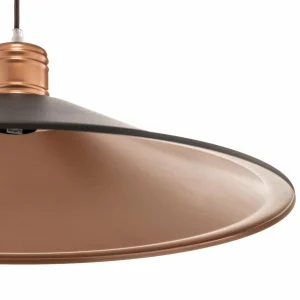 New Nowodvorski Lighting Suspension Garret I en brun foncé/cuivré Ø 50 cm