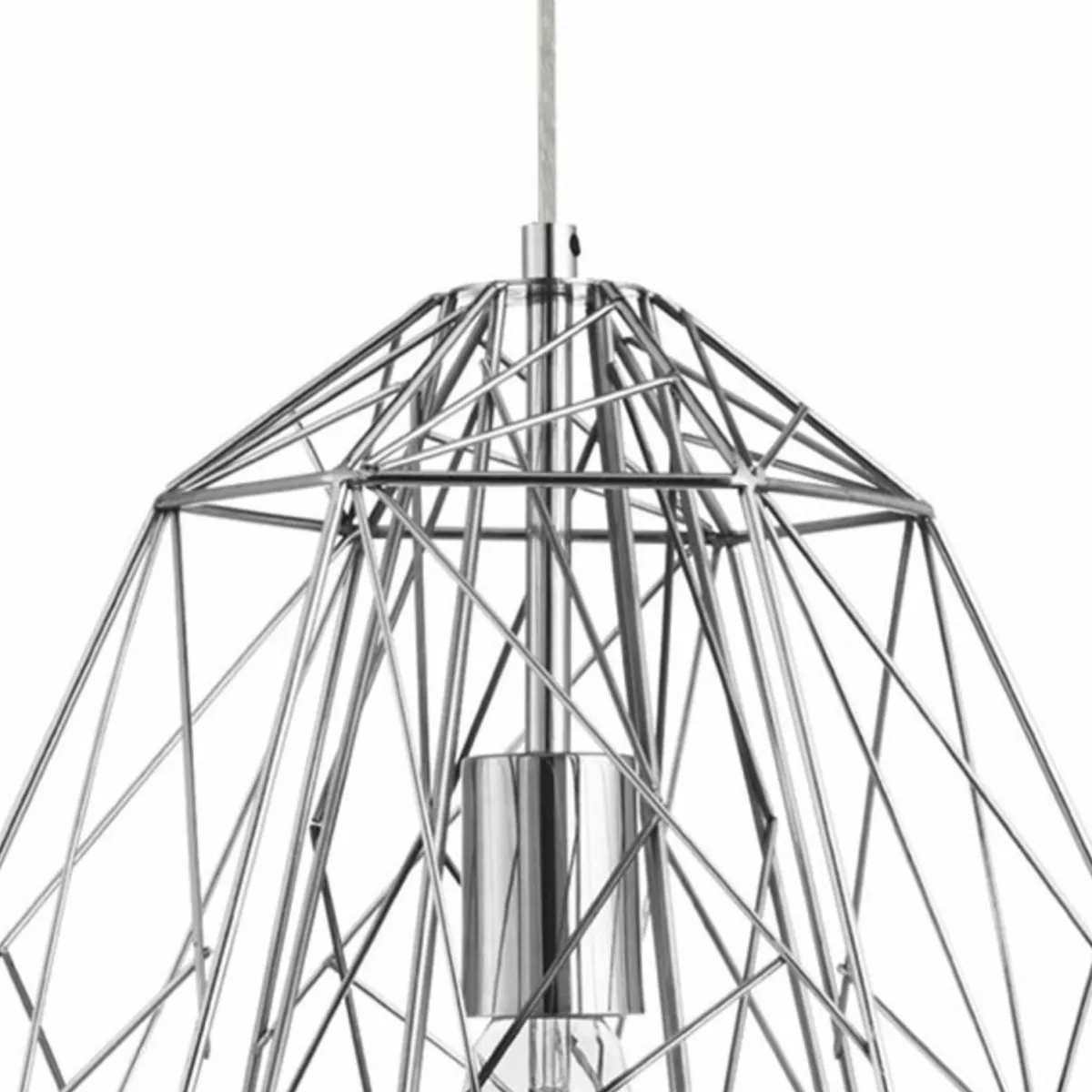 suspension_geometric_cage_chrome_0.webp Shop Searchlight Suspension Geometric Cage chromée