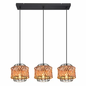Store Globo Suspension Gina, à 3 lampes