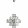 New Searchlight Suspension Glacier abat-jour en acrylique 55 cm