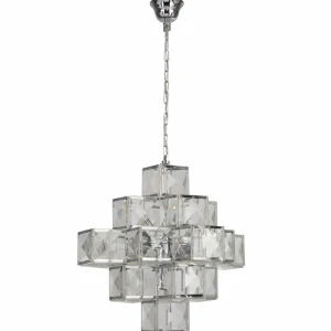 New Searchlight Suspension Glacier abat-jour en acrylique 55 cm