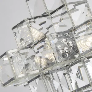 New Searchlight Suspension Glacier abat-jour en acrylique 55 cm