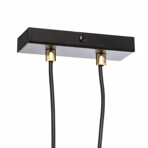 Discount EMIBIG LIGHTING Suspension Glam, noire/opale, une lampe