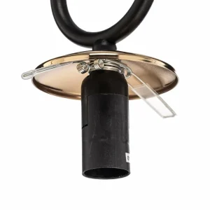 Discount EMIBIG LIGHTING Suspension Glam, noire/opale, une lampe