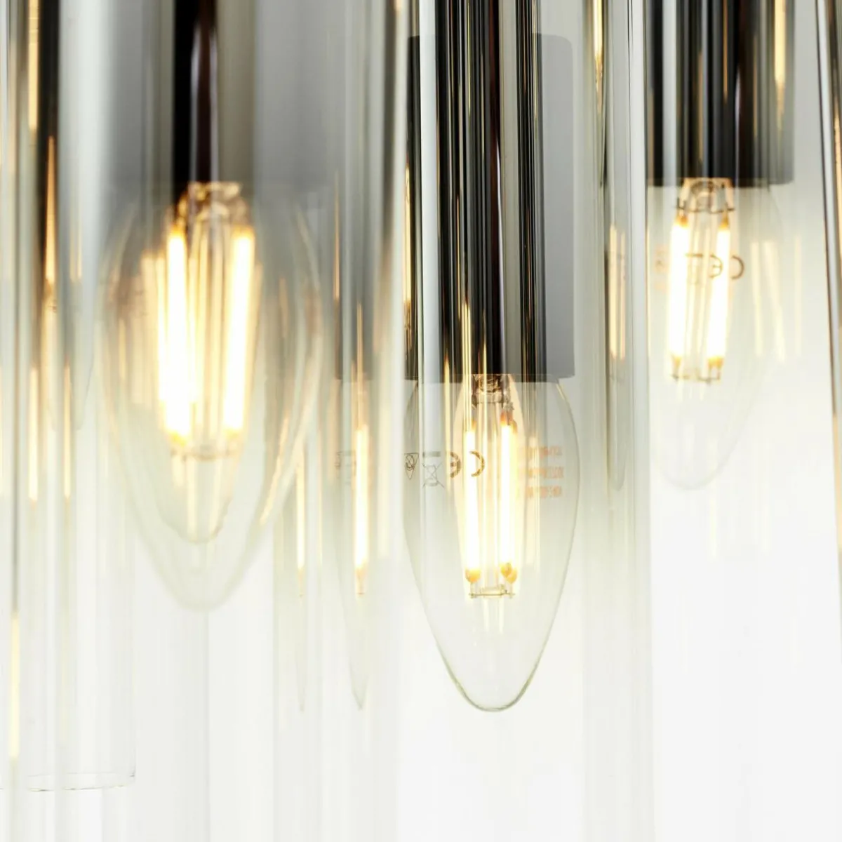 suspension_glasini___cm_gris_fum__flammes_verre_1.webp Best Brilliant Suspension Glasini, Ø 52 cm, gris fumé, 14 flammes, verre