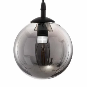 Fashion EMIBIG LIGHTING Suspension Glassy à 3 lampes décentrée, verre graphite