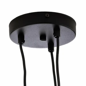 Fashion EMIBIG LIGHTING Suspension Glassy à 3 lampes décentrée, verre graphite