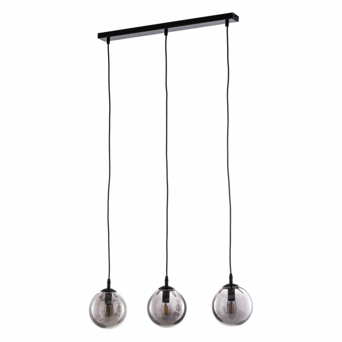 suspension_glassy__lampes_droite_noir_graphite_verre_1.webp Best Sale EMIBIG LIGHTING Suspension Glassy, 3 lampes, droite, noir, graphite, verre