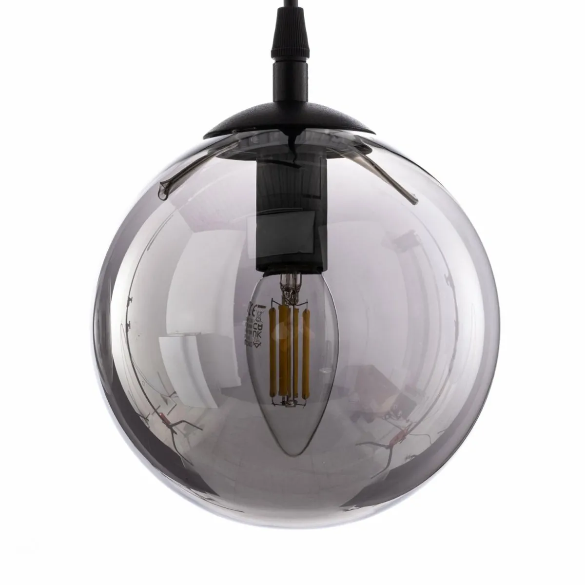 suspension_glassy__lampes_droite_noir_graphite_verre_3.webp Best Sale EMIBIG LIGHTING Suspension Glassy, 3 lampes, droite, noir, graphite, verre