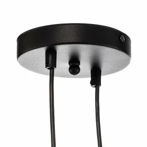 Fashion EMIBIG LIGHTING Suspension Glassy, 6 lampes, graphite/ambre/clair, verre, 110 cm