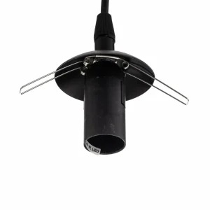 New EMIBIG LIGHTING Suspension Glassy, 5 lampes, noir, graphite/ambre/clair, E14