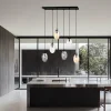 Fashion Euluna Suspension Glassy, 6 lampes, verres bombés, multicolore