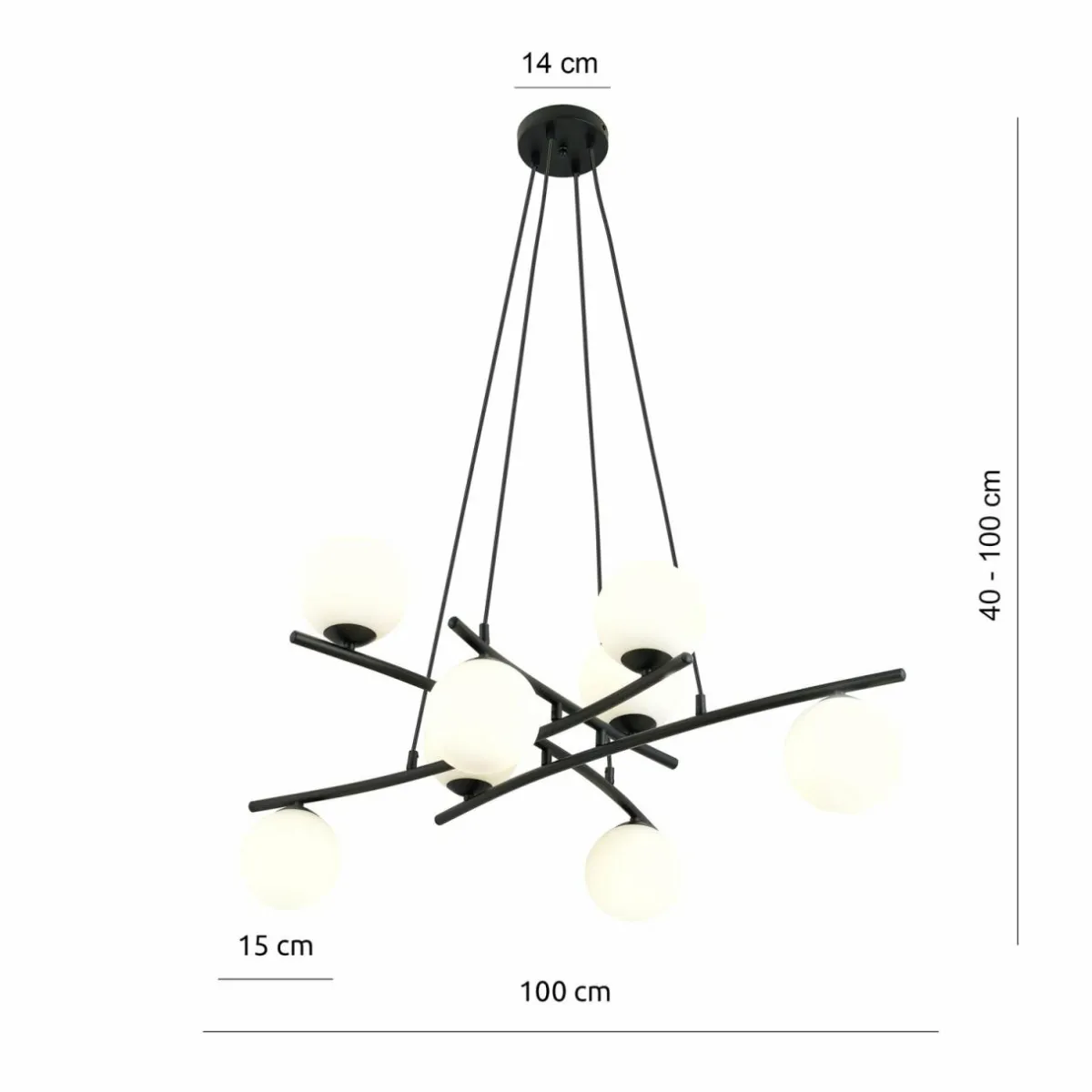 suspension_glassy_croise___lampes_verre_opalin_2.webp Hot Euluna Suspension Glassy, croisée, à 8 lampes, verre opalin