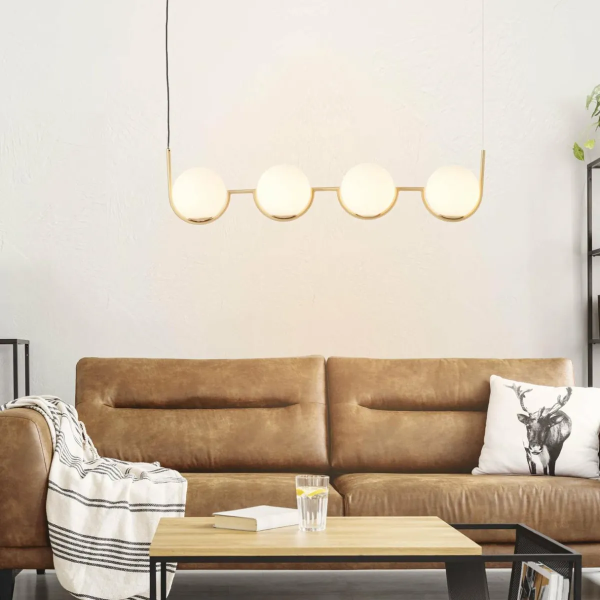suspension_glint_avec_abatjour_en_verre___lampes_1.webp Clearance Brilliant Suspension Glint avec abat-jour en verre, à 4 lampes