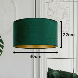 Store Duolla Suspension Golden Roller Ø 40 cm vert foncé/doré