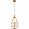Best Alfa Suspension Gota, bois, verre, Ø 24 cm, suspension 100 cm