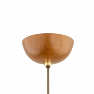 Best Alfa Suspension Gota, bois, verre, Ø 24 cm, suspension 100 cm