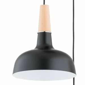 New Alfa Suspension Goxa, ronde, 3 lampes, noir, Ø 45 cm, métal
