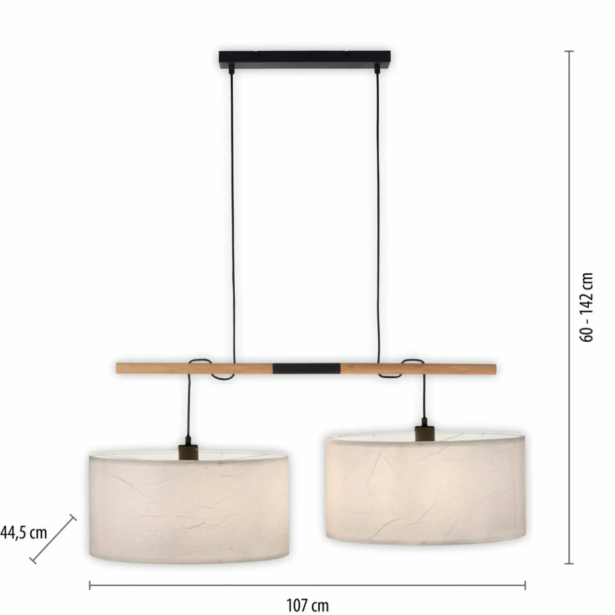 suspension_green_sofie_abatjour_papier__lampes_1.webp Best Sale JUST LIGHT. Suspension Green Sofie, abat-jour papier, 2 lampes
