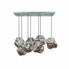 New Zijlstra Suspension Guldenthal, abat-jour en verre 7 lampes