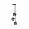Store Zijlstra Suspension Guldenthal, abat-jour verre, 3 lampes