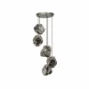 Store Zijlstra Suspension Guldenthal, verre, spirale, 5 lampes