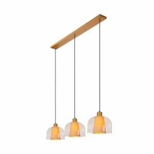 Sale Lucide Suspension Gunhild, à 3 lampes, poutre