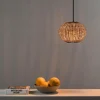 Flash Sale FARO BARCELONA Suspension Haka avec abat-jour en rotin, Ø 25 cm
